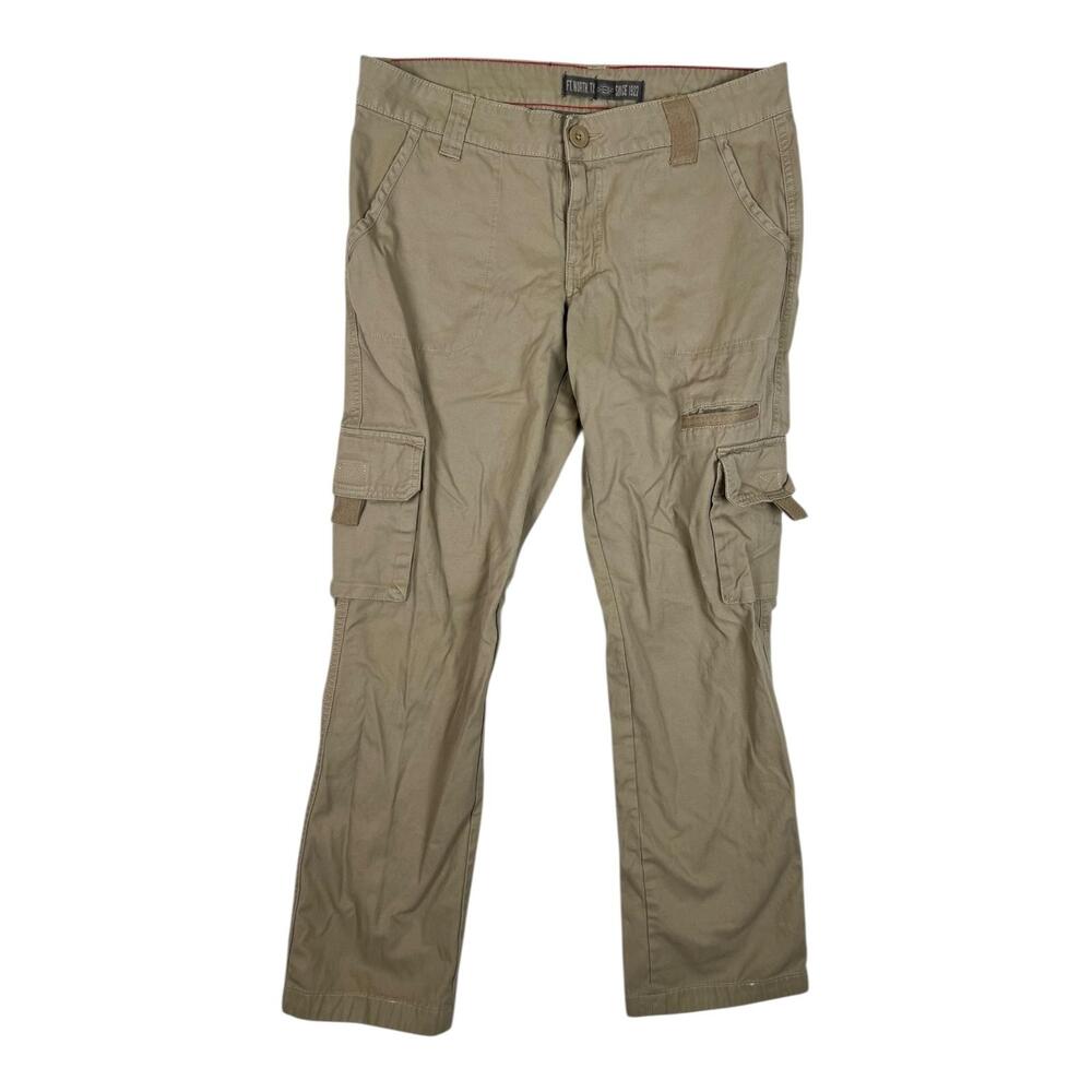 Dickies Cargo Pants Women's 6 R Beige Relaxed Fit Utility Workwear Casual